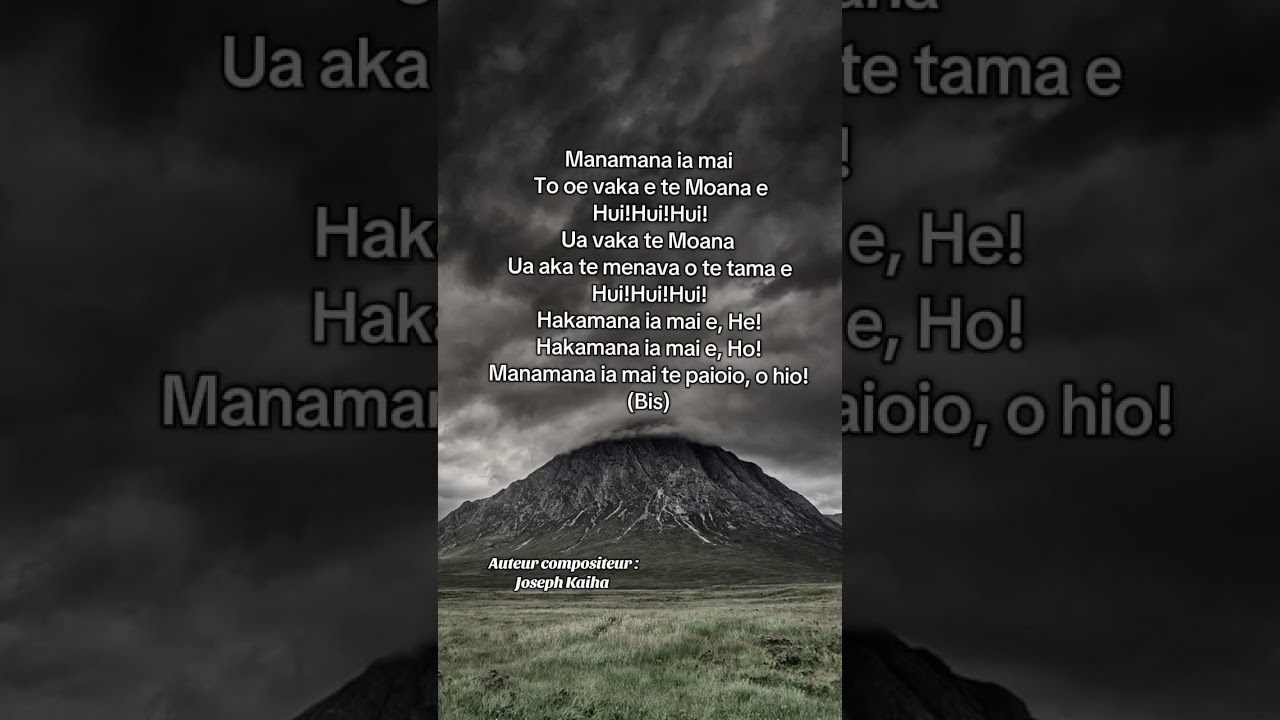 Chanson d'antan Hereuu te Henua de Joseph Kaiha 