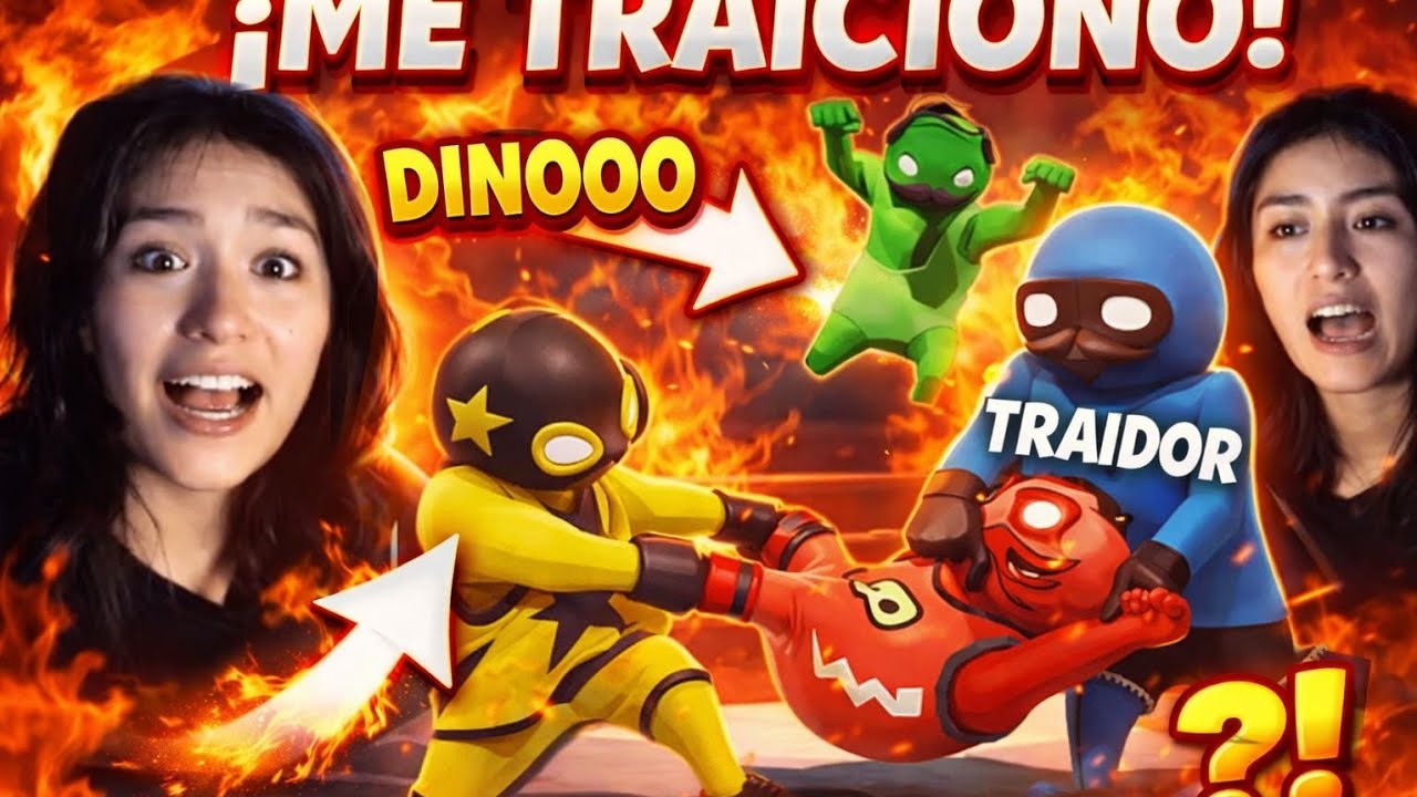 Jugando lucha libre en gang beast/ ft :El dinopana