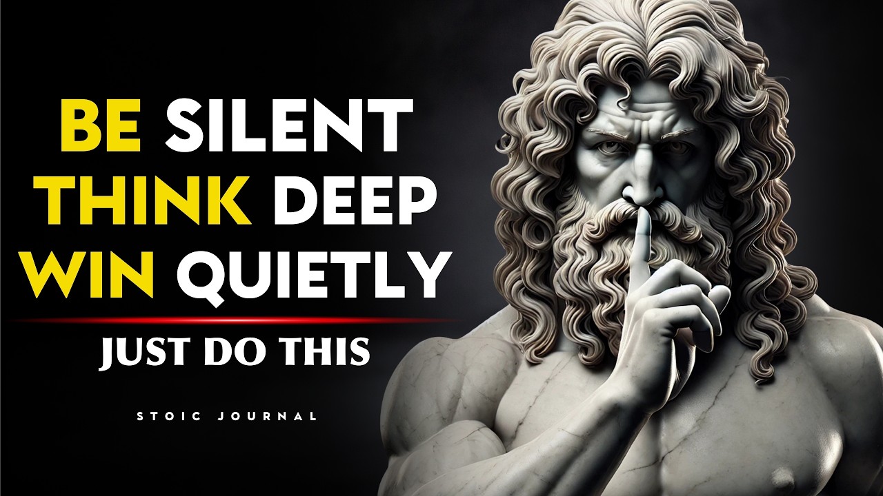 BE SILENT. THINK DEEP. WIN QUIETLY. | Marcus Aurelius Stoicism