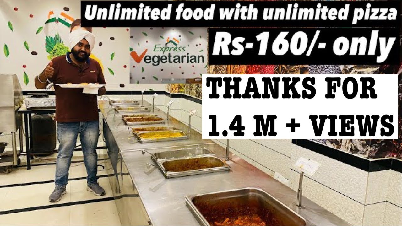 Unlimited food with unlimited pizza only RS-160/- only