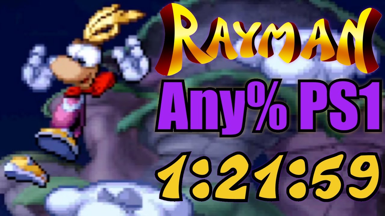 Rayman Any% PS1 speedrun in 1:21:59