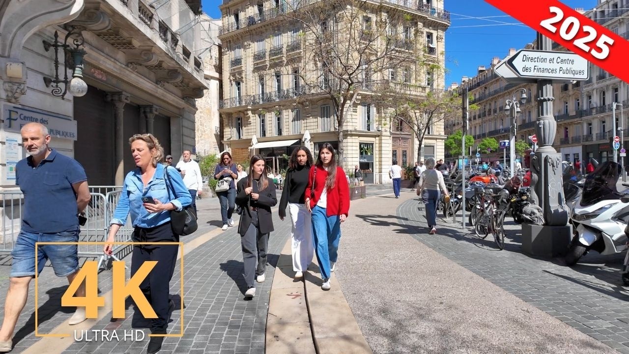 Marseille, France 🇫🇷 Street Walk | Summer City Tour in Southern Europe | Virtual Walking 2025