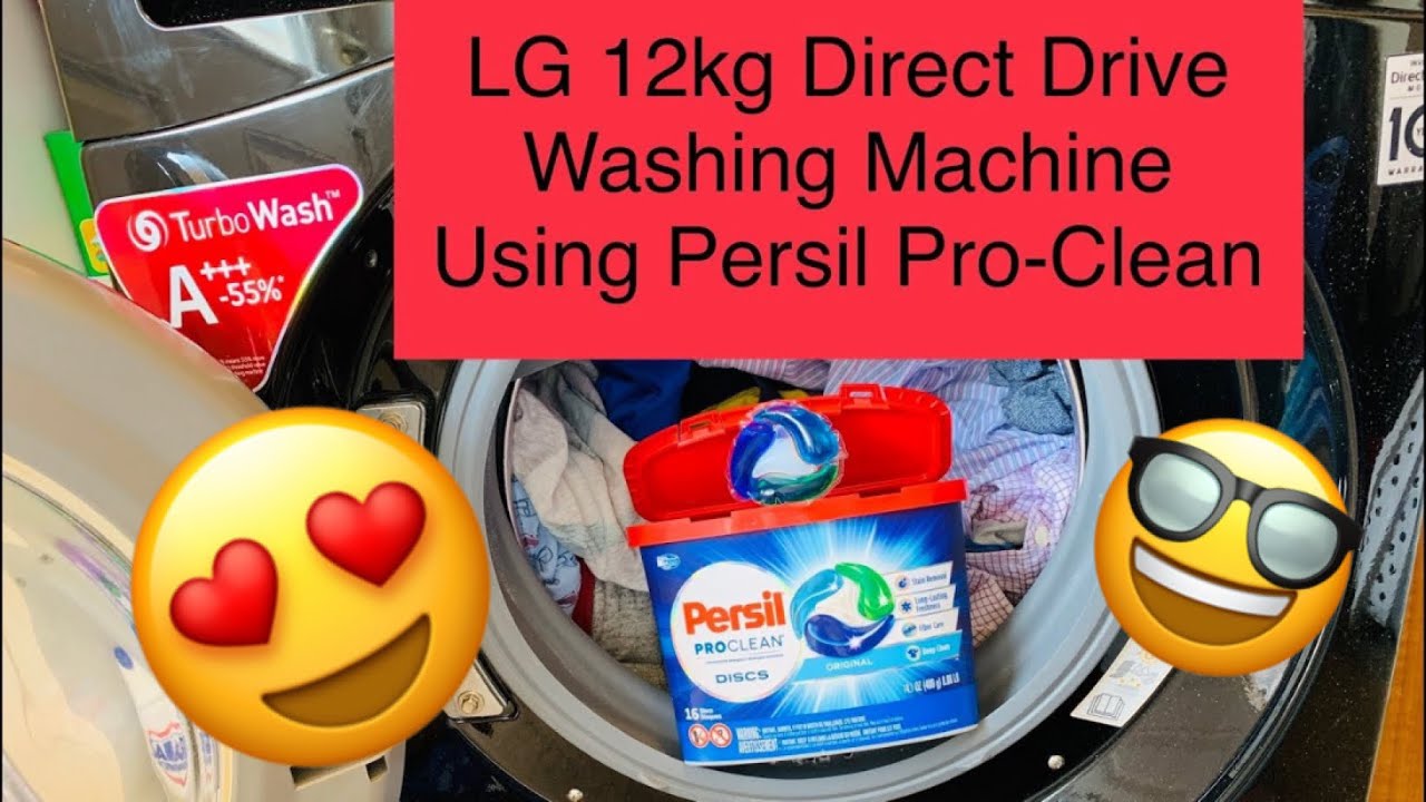 LG Centum 12KG, Color Load Using Persil Pro Clean Discs