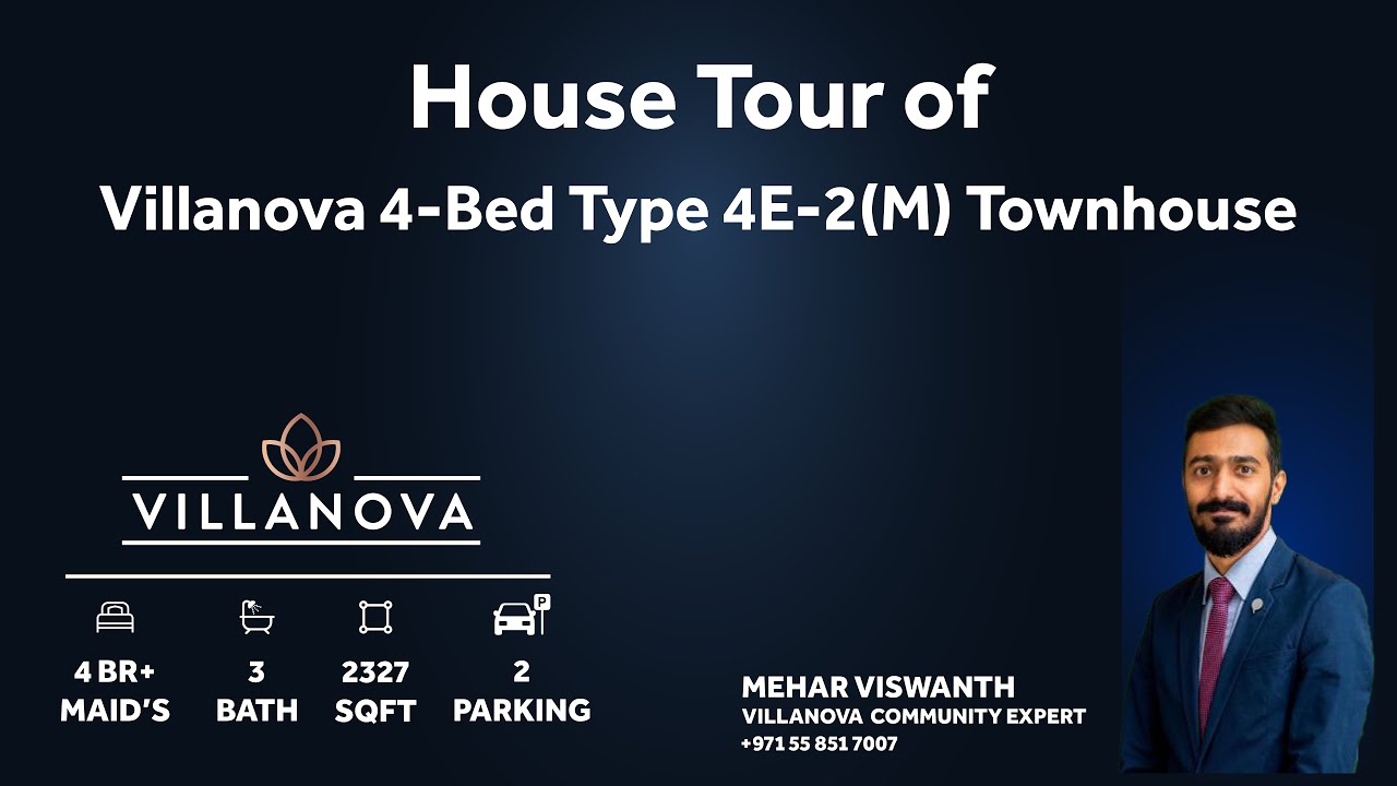 LA VIOLETA AT VILLANOVA | 4 BEDROOM TOWNHOUSE TYPE 4E  | DUBAI PROPERTIES