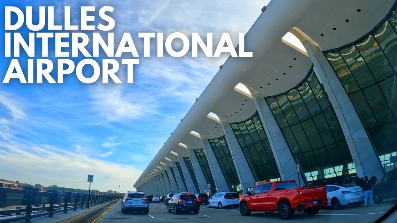 Driving to Dulles International Airport (Arrivals, Departures, Waiting Lot) | Nov. 2023 (No Sound)