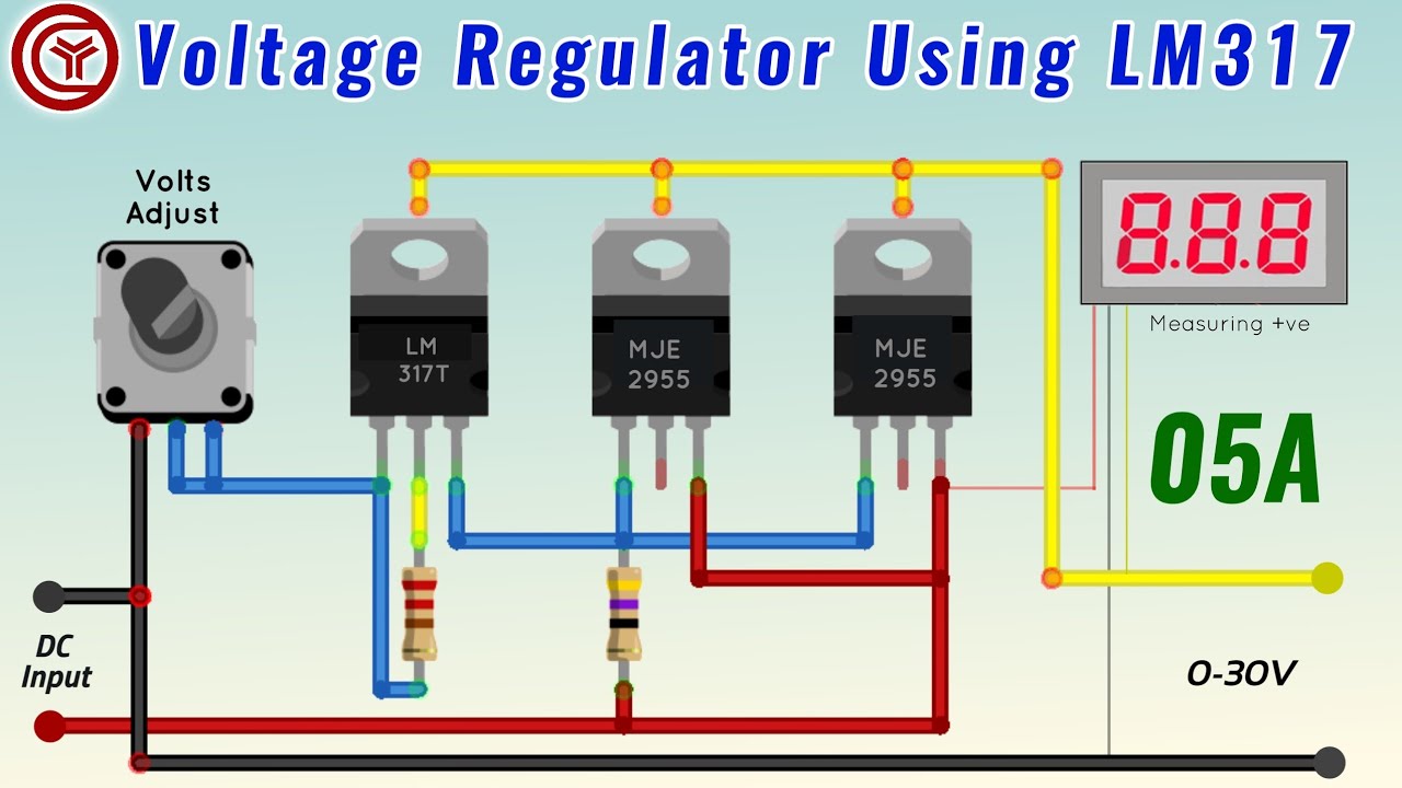 0-30v Adjustable voltage regulator with 5A current boost
