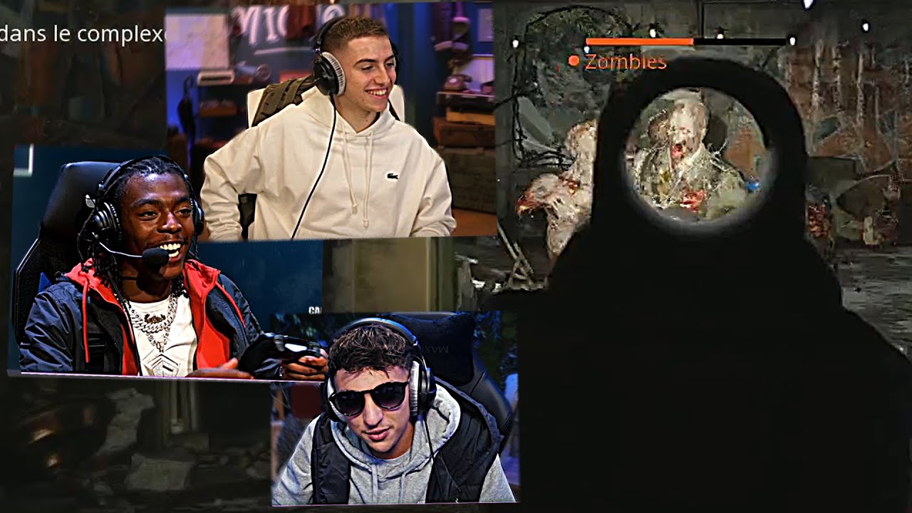 JE DÉCOUVRE LE NOUVEAU MODE ZOMBIE ! (Ft. Koba La D, Inoxtag, Doc Jazy)