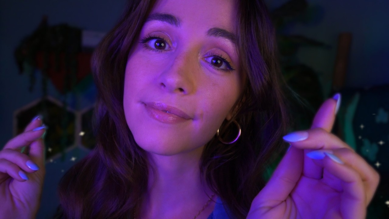 ASMR | Dark, Gentle Hand Movements & Whispers 🌙 for anxiety, sleep, rest