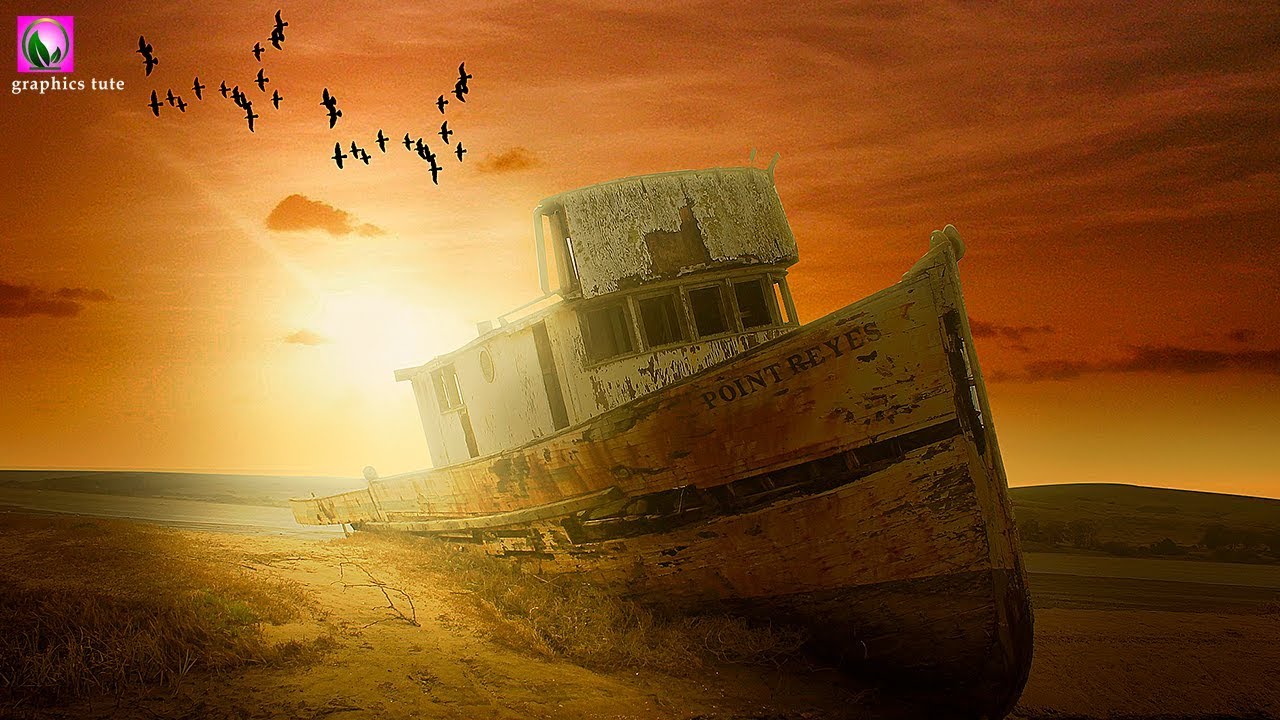 Breaking Ship - Photo Manipulation Tutorial In Photoshop - Photoshop Tutorial