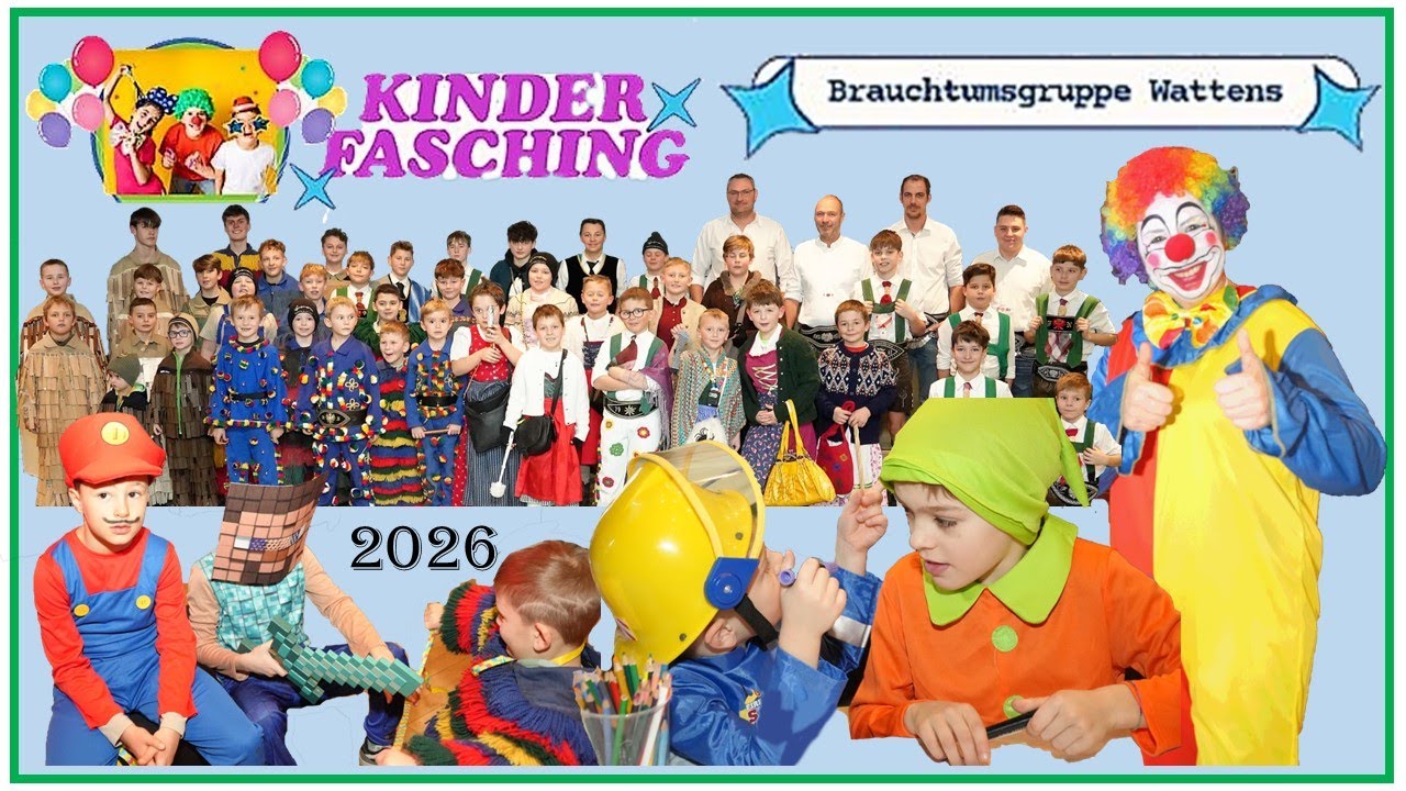 Kinderfasching der Brauchtumsgruppe Wattens 2026