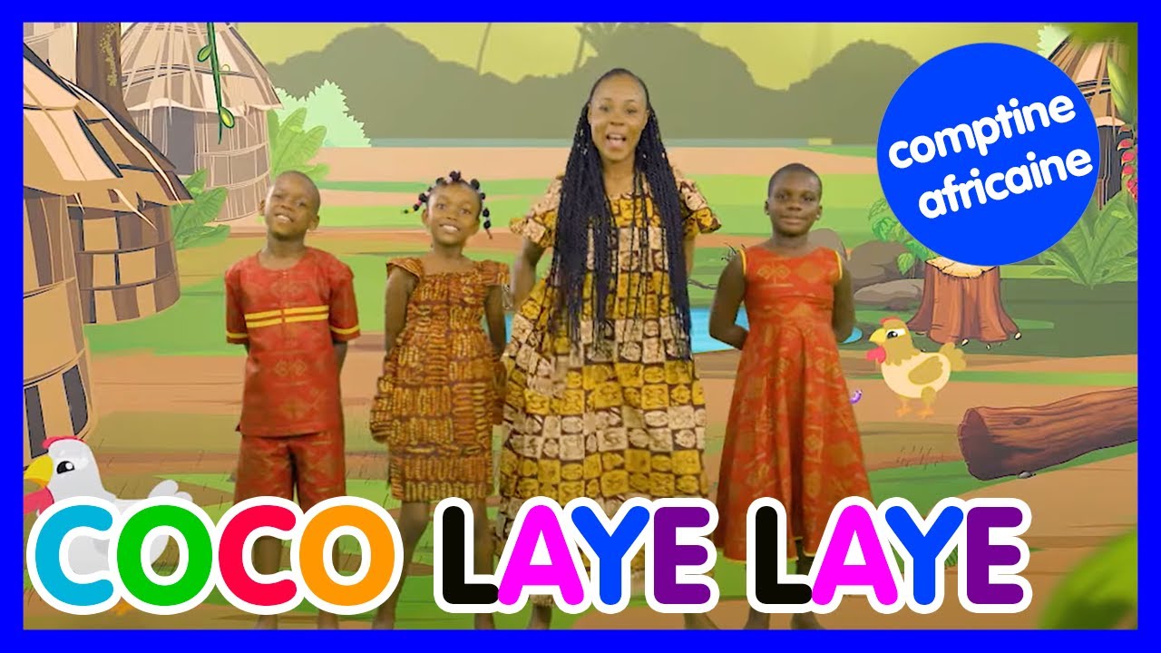 🌴🐒  Coco Laye Laye - Comptine africaine avec paroles - Les amis de Boubi : apprendre à compter