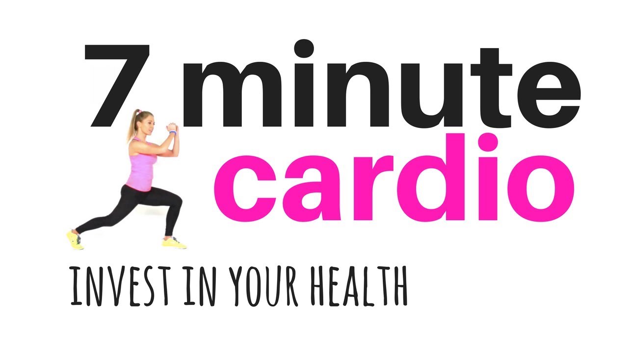 TOTAL BODY CARDIO WORKOUT  7 minute home fitness workout routine - total body - burn calories & tone