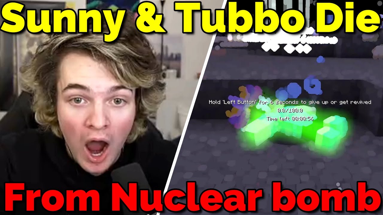 Sunny Almost Dies in a NUCLEAR Explosion with Tubbo on QSMP Minecraft