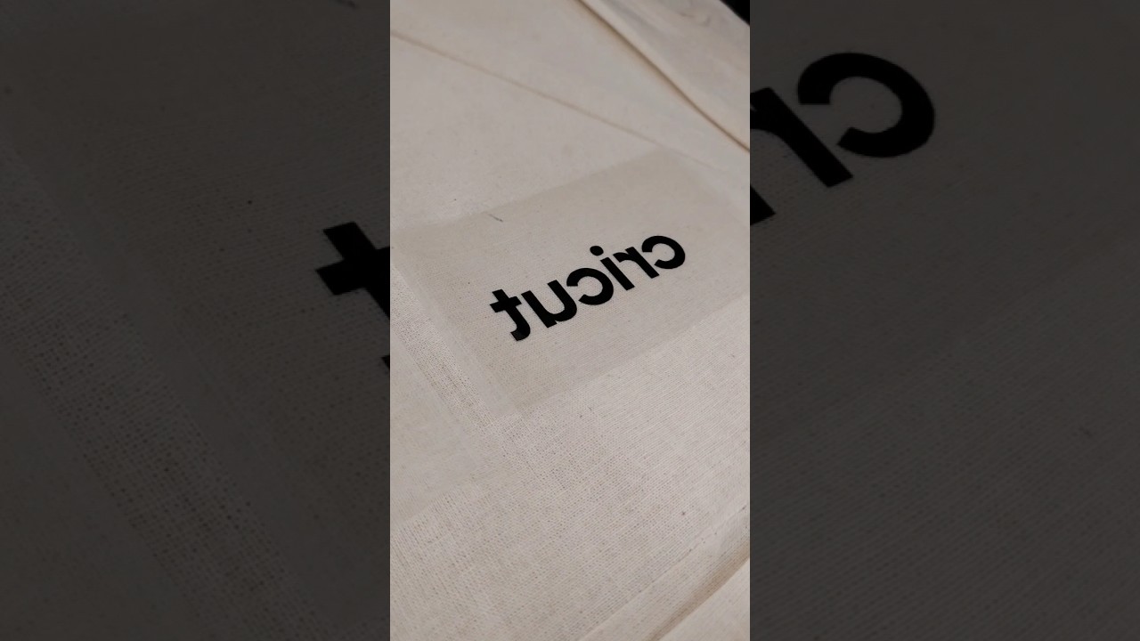 1st trial. Testing htv smart vinyl on canvas totebag using 