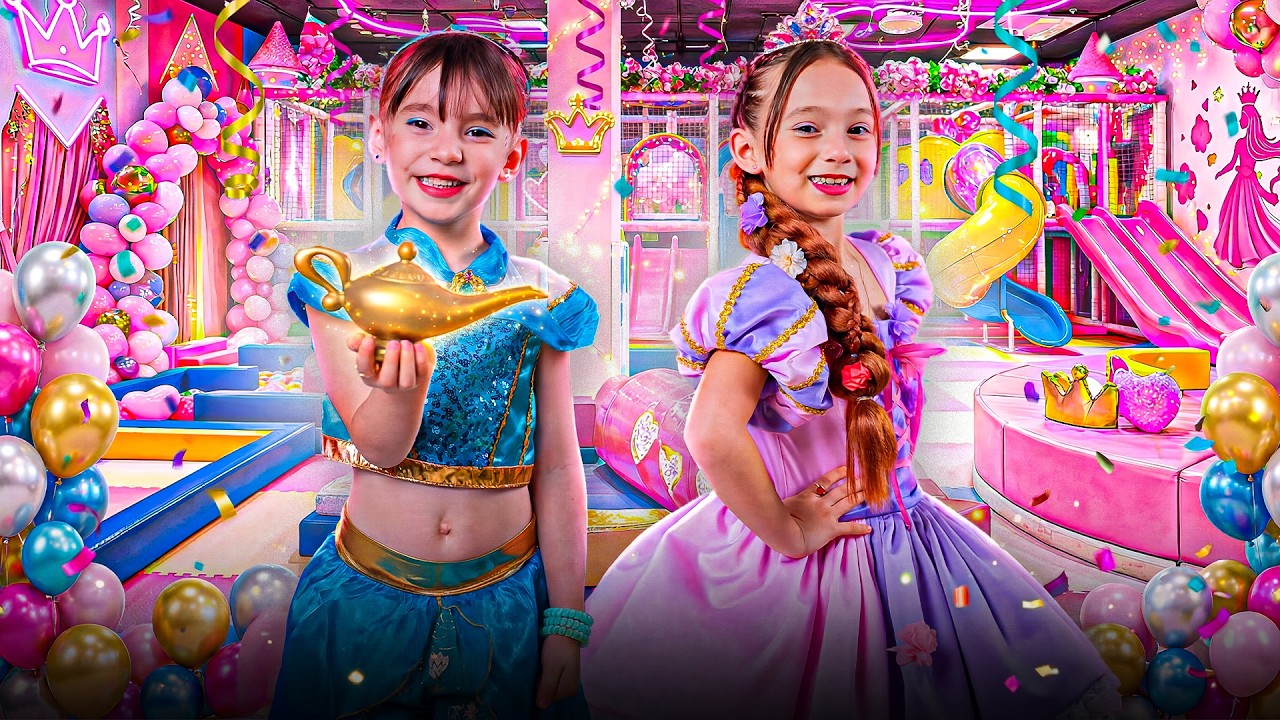 FIESTA DE PRINCESAS 😍 | JUGAMOS TODO EL DIA | MOLINAVENTURAS