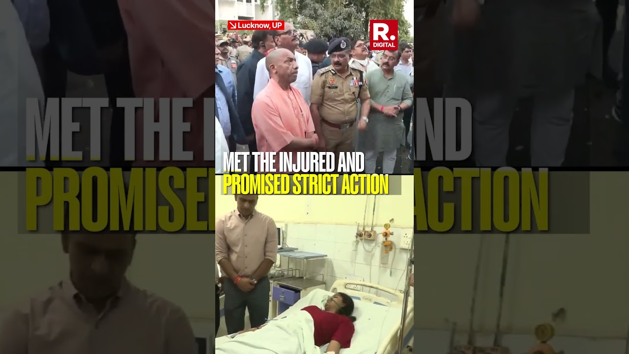CM Yogi Visits Lucknow Coaching Centre Fire Site, Vows Strict Action