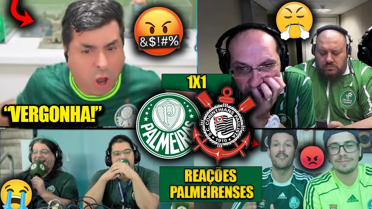REAÇÕES dos PALMEIRENSES FURIOSOS com o EMPATE - PALMEIRAS 1X1 CORINTHIANS [REACT PAULISTÃO 2025]