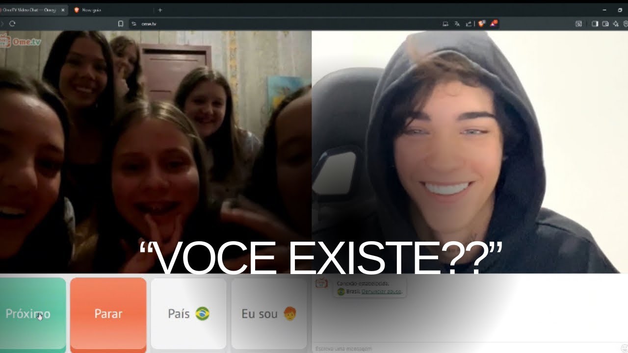 Todas falaram que EU NÃO EXISTO 🤣 Omegle reagindo a mim
