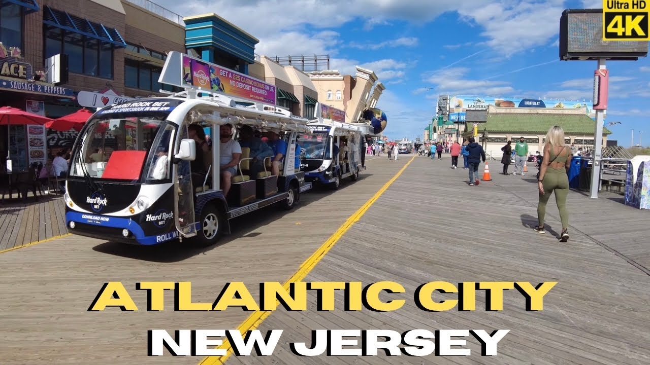 Walking The Atlantic City Boardwalk 4K