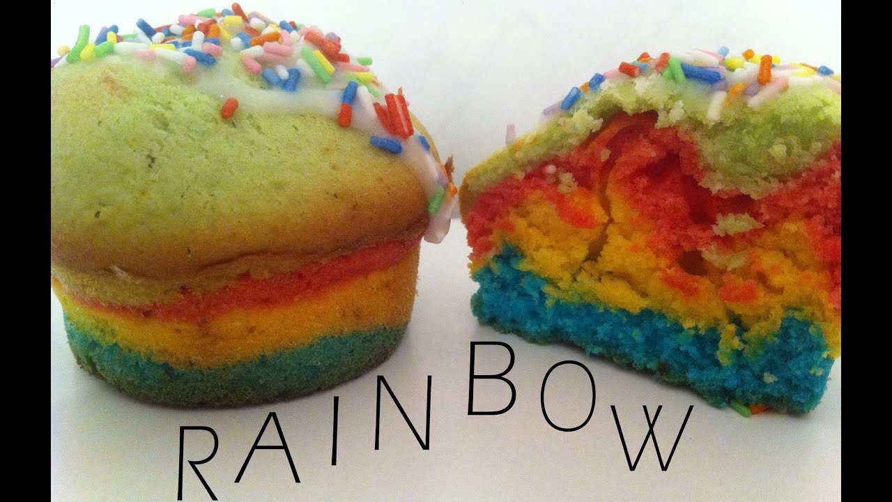 DIY | Rainbow Muffins ( Cupcakes ) ♥