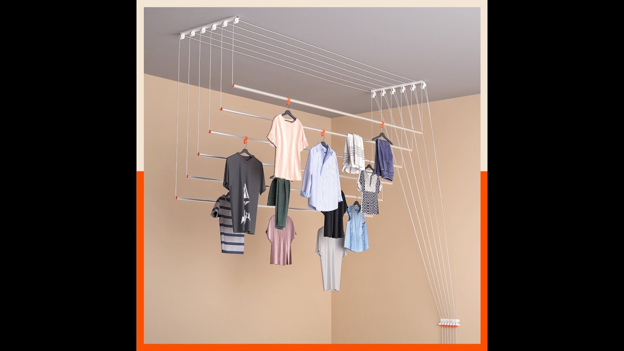 Mobidry Exa Stainless Steel Ceiling Cloth Dryer