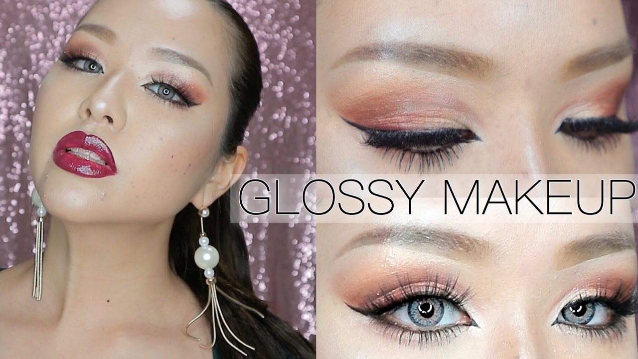濡れツヤハーフメイク｜濡れアイシャドウの作り方｜GLOSSY MAKEUP TUTORIAL