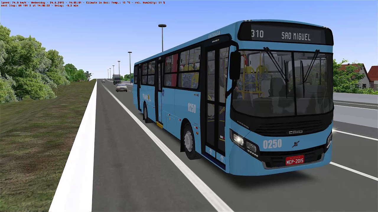 [OMSI 2] Apache Vip IV B270F  - Floripa Fictício 311 Estiva x Tican + G27 #OMSI2 #OMSI
