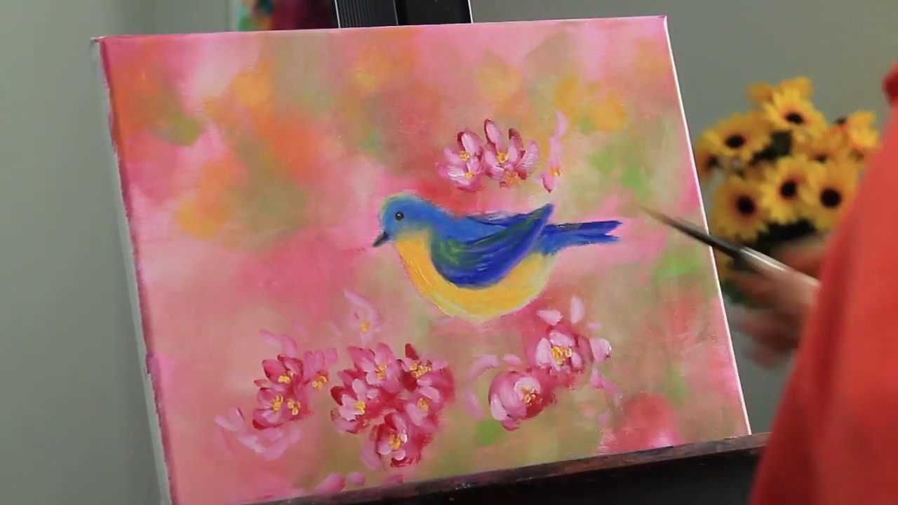 Bluebird Painting | Acrylic on Canvas | Bhoomi's Art | Birds | Art
