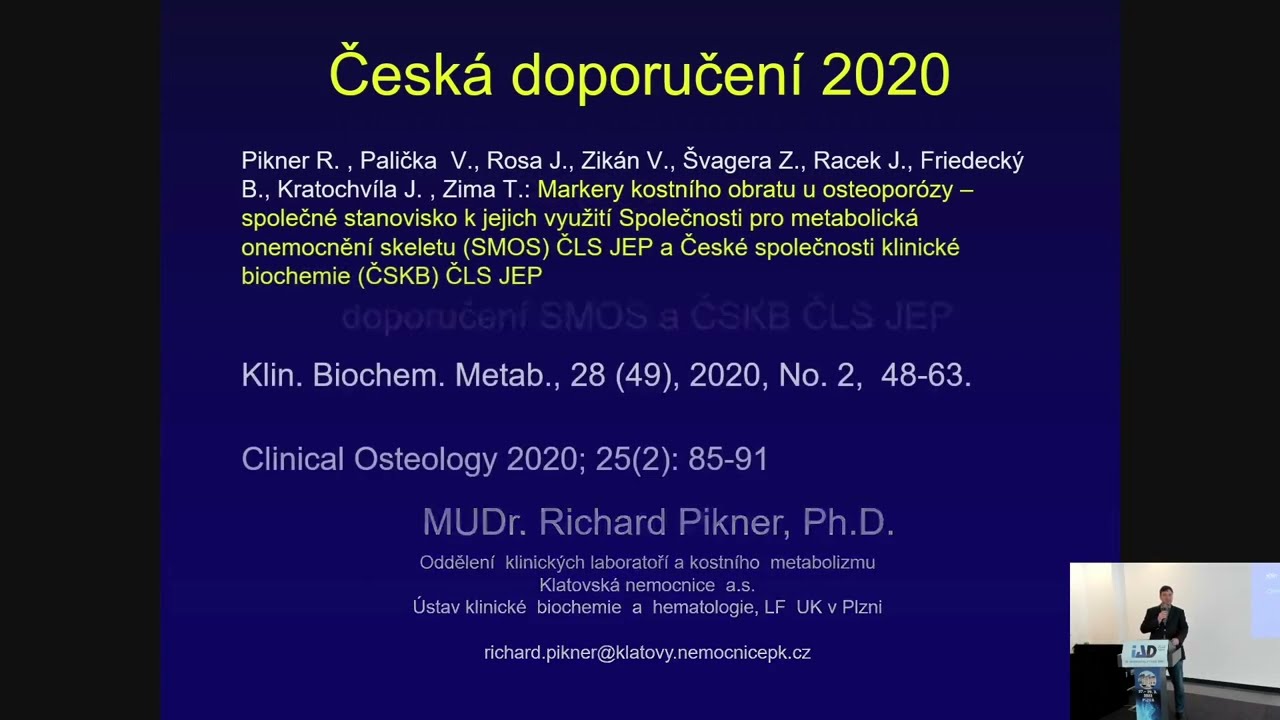 Markery kostního obratu u osteoporózy - doporučení SMOS a ČSKB ČLS JEP