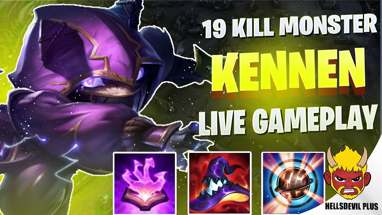 19 KILLS KENNEN MONSTER! - Wild Rift HellsDevil Plus Gameplay