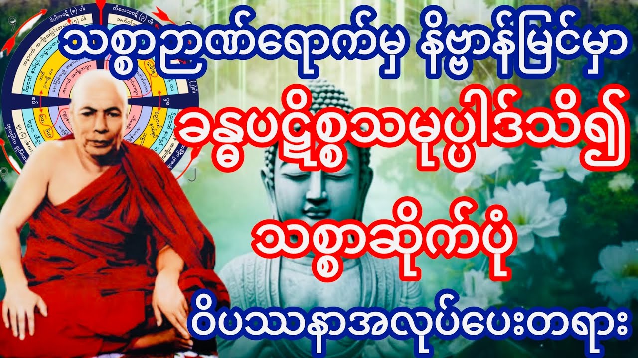 ခန္ဓပဋိစ္စသမုပ္ပါဒ်သိ၍ သစ္စာဆိုက်ပုံ ဝိပဿနာအလုပ်ပေးတရား(မိုးကုတ်ဆရာတော်ဘုရားကြီး)