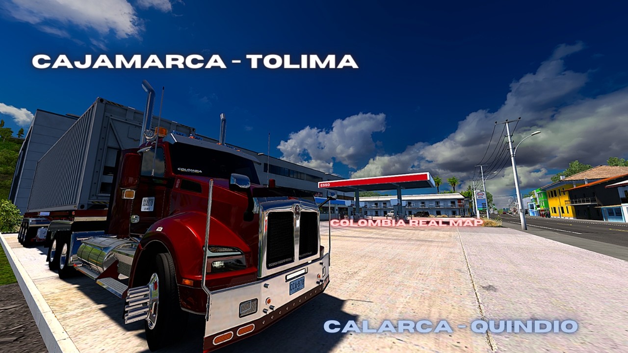 Cajamarca - Calarca Colombia Real Map KW