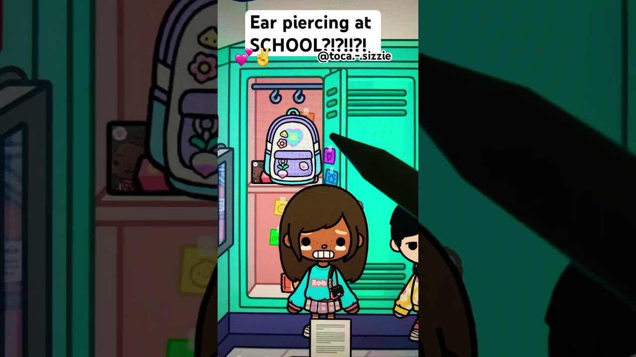 Ear piercing at SCHOOL?!?✌️💕I *