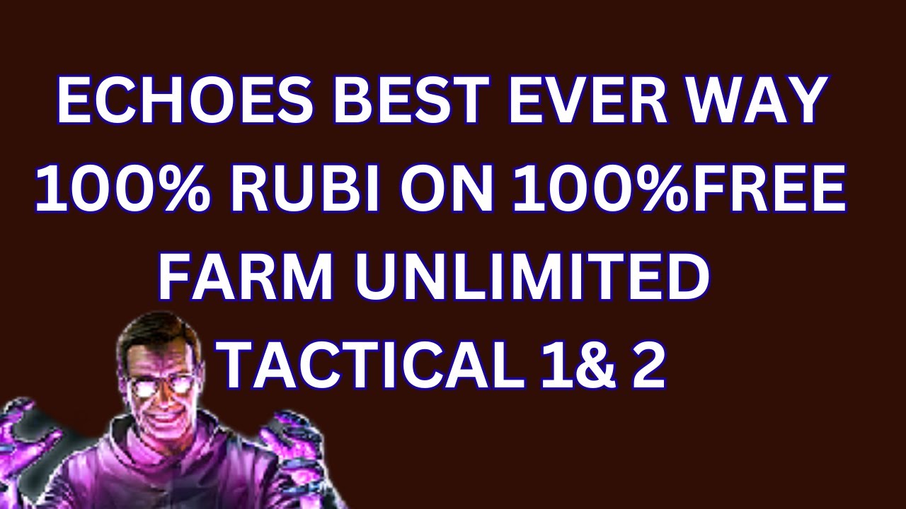 WAR COMMANDER ECHOES  BEST EVER WAY  100% RUBI ON 100%FREE FARM UNLIMITED TACTICAL 1,2 PART 1
