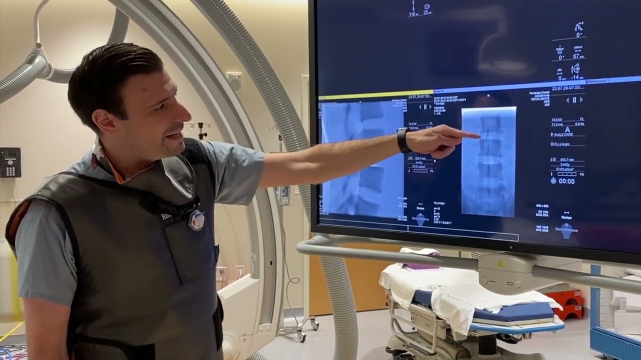 How to perform a fluoroscopic guided lumbar puncture