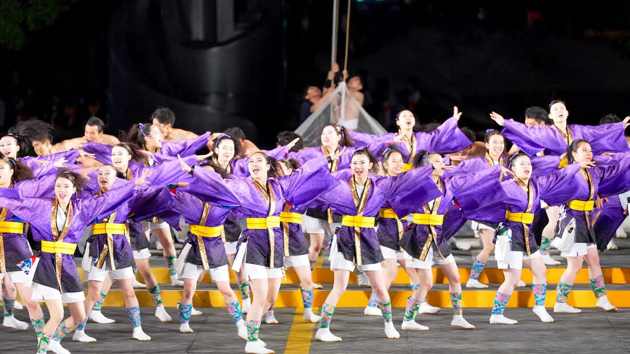 [4K] 粋〜IKI〜 北海学園大学　YOSAKOIソーラン祭り 2023 金曜日　ソーランナイト (中央)