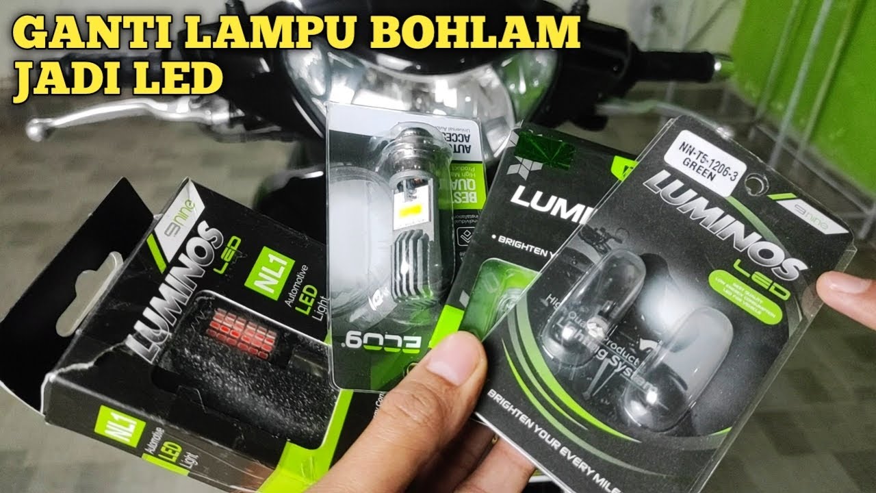 GANTI LAMPU MIO JADUL JADI LED... AUTO JADI MOTOR KEKINIAN