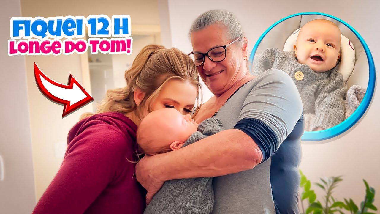 DEIXEI o TOM com a VOVÓ SOZINHO pela primeira vez!!