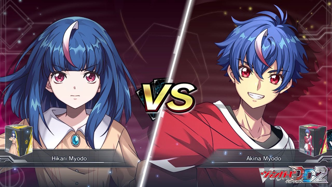 CARDFIGHT!! VANGUARD DEAR DAYS 2 - HIKARI MYODO VS AKINA MYODO (PROTAGONIST FIGHT)