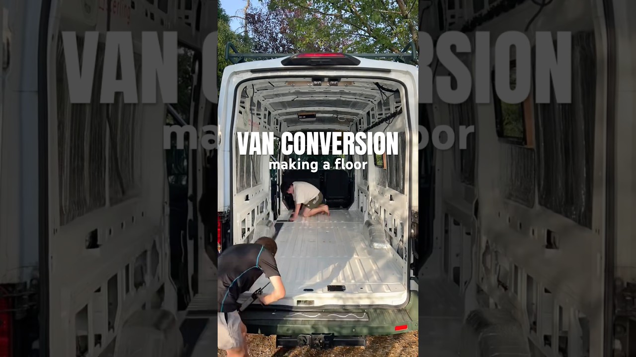 Van conversion - making a floor #vanconversion #vanbuild #diycamper #camperconversion