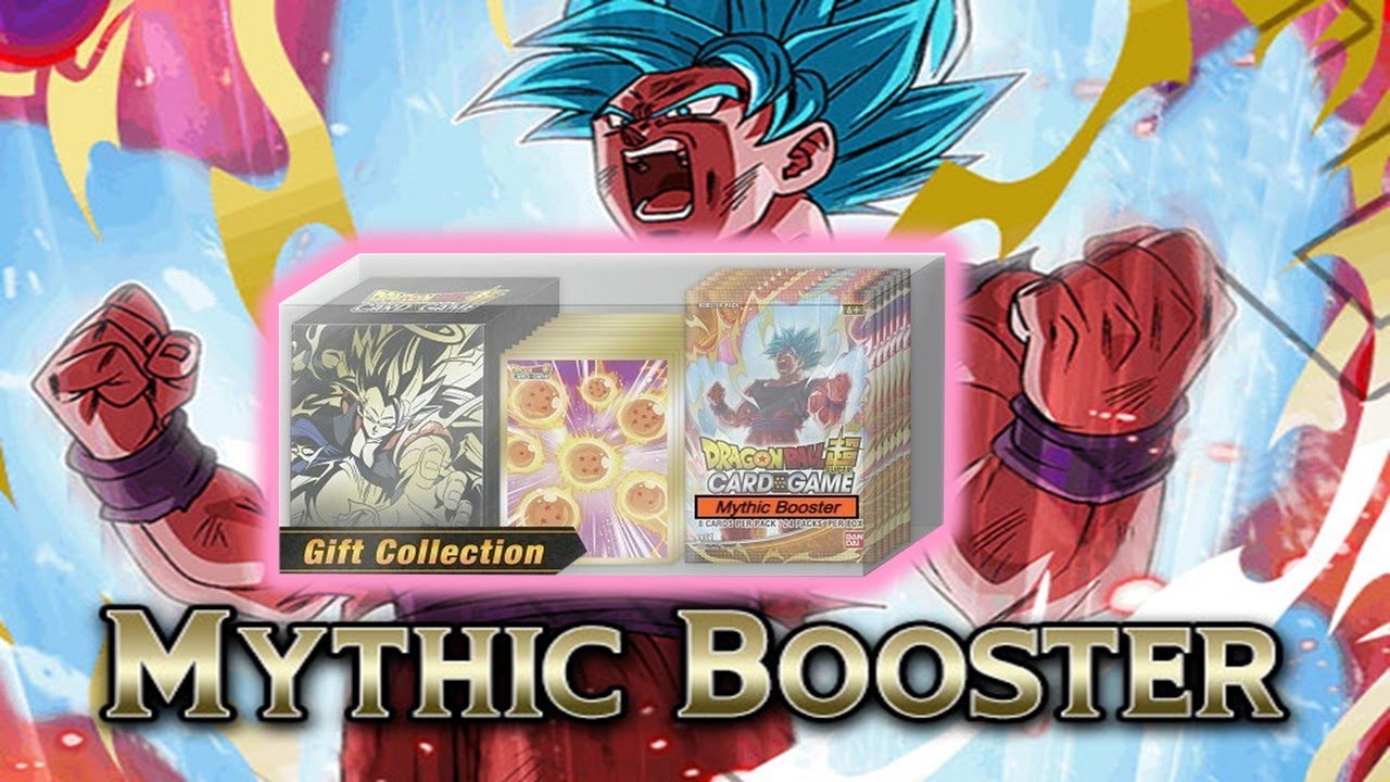 UNBOXING DRAGONBALL SUPER TCG - GIFT COLLECTION - opening 4 packs of Mythic Booster