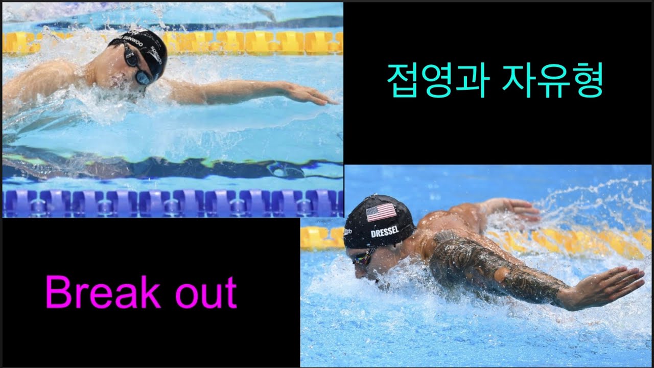 접영과 자유형의 Break out 동작