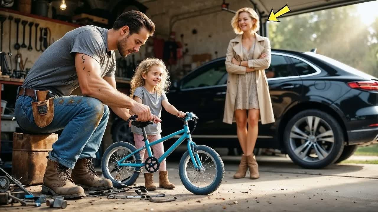 Meccanico single insegnò a una bimba a riparare la bici—ignaro che sua madre, CEO, guardava tutt