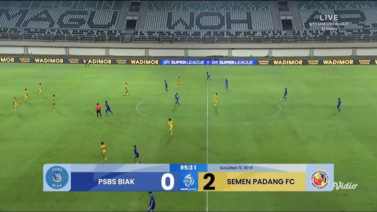 🔴Live - PSBS Biak Vs Semen Padang - BRI Super League