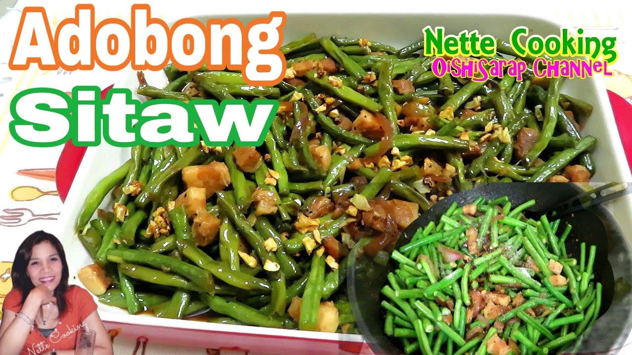 Adobong Sitaw (with pork belly)