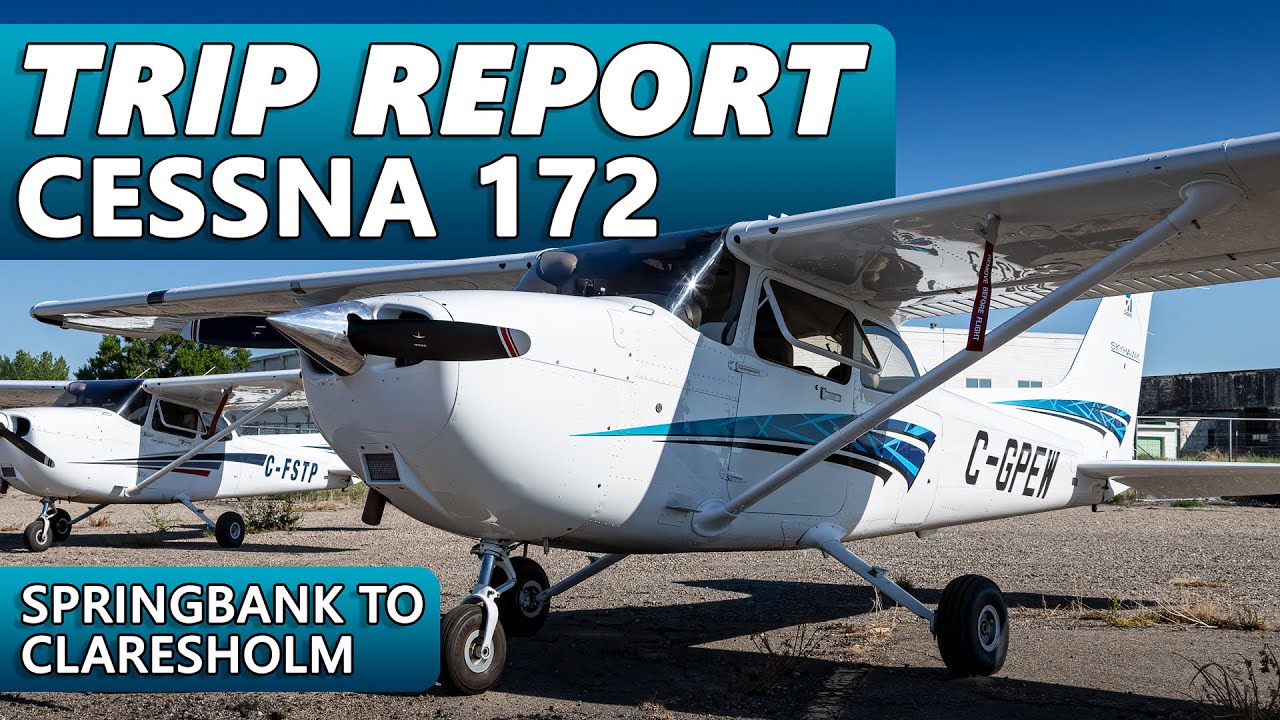 ОТЧЕТ О ПОЕЗДКЕ | Cessna 172 Калгари-Спрингбанк — Кларешем (4K)