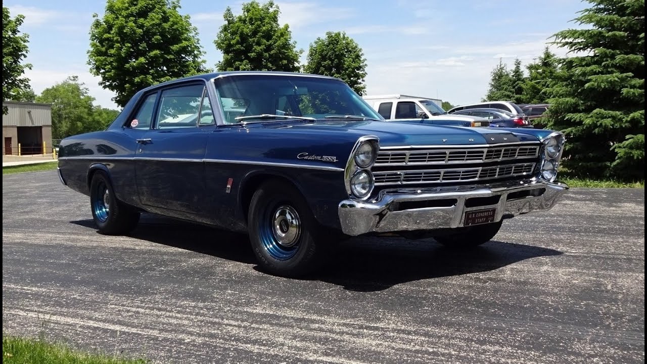 1967 Ford Custom 500 2 Door in Teal Blue Paint & 427 Engine Sound on My Car Story with Lou Costabile