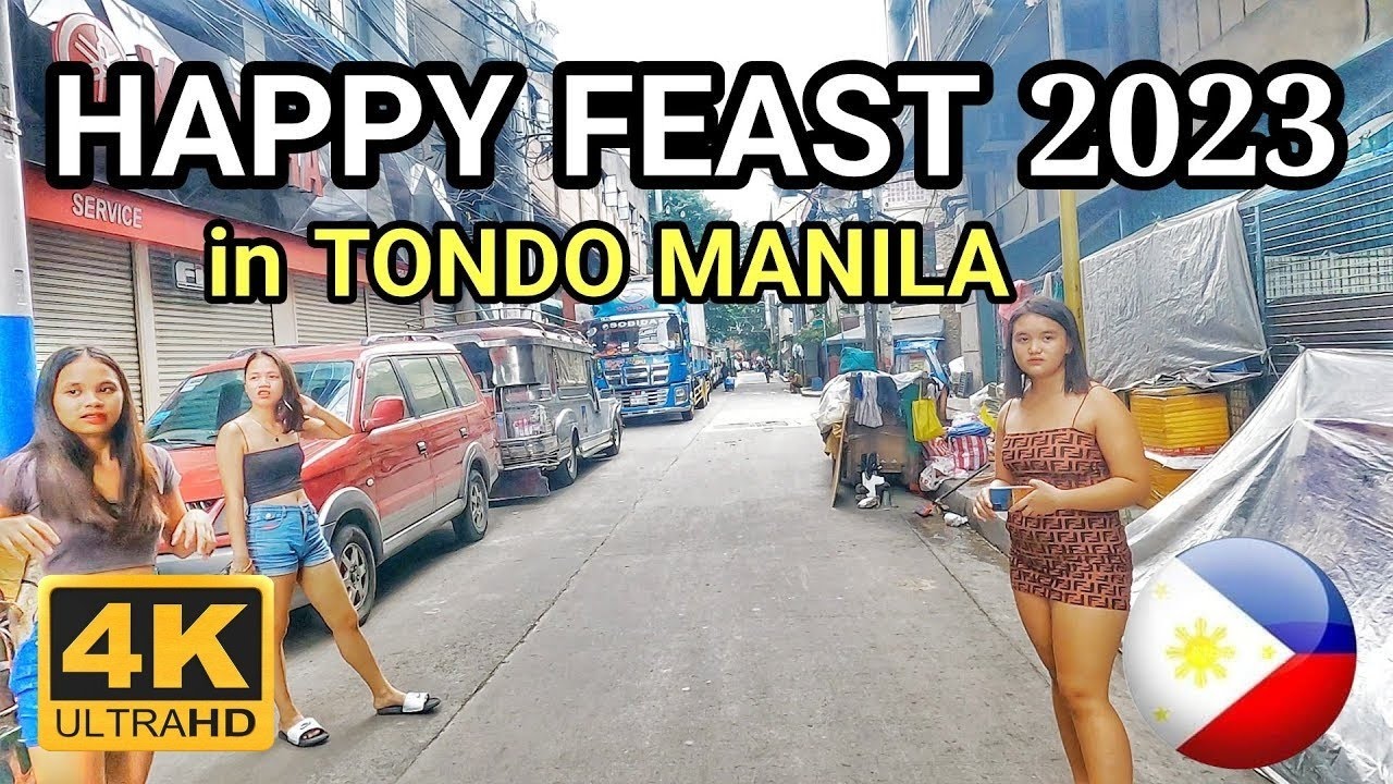 HAPPY FEAST VIVA SANTO NIÑO in TONDO MANILA | WALKING ACTION SCENES in TONDO Philippines [4K] 🇵🇭