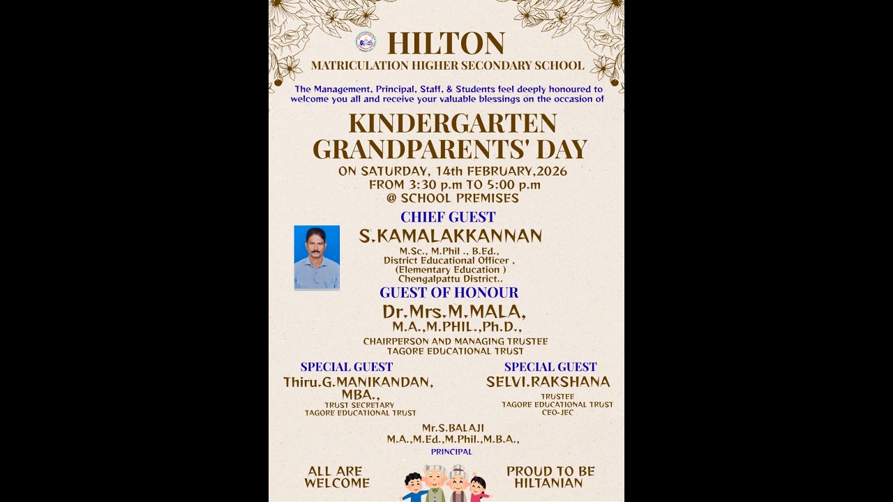 KINDERGARTEN GRANDPARENTS' DAY - 2026