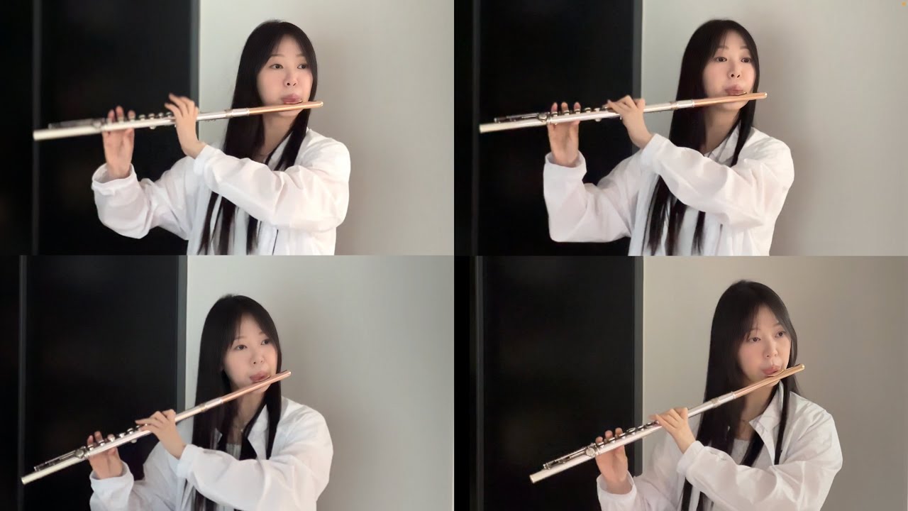 W.A. Mozart: Flute Quartet No. 1 in D major, K. 285. I. Allegro | Only 4 flutes